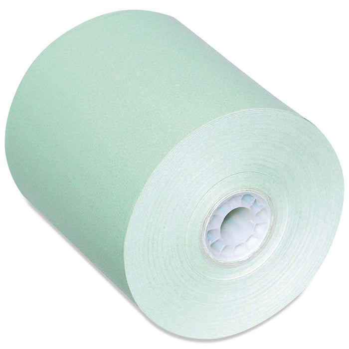 Direct Thermal Printing Paper Rolls, 0.45" Core, 3.13" x 230 ft, Green, 50/Carton