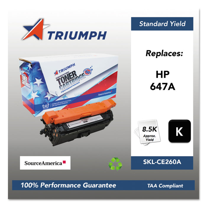 751000NSH1113 Remanufactured CE260A (647A) Toner, 8500 Page-Yield, Black