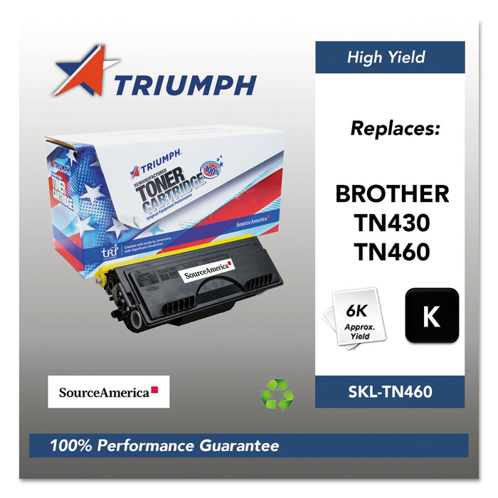 751000NSH0122 Remanufactured TN460 High-Yield Toner, 6000 Page-Yield, Black