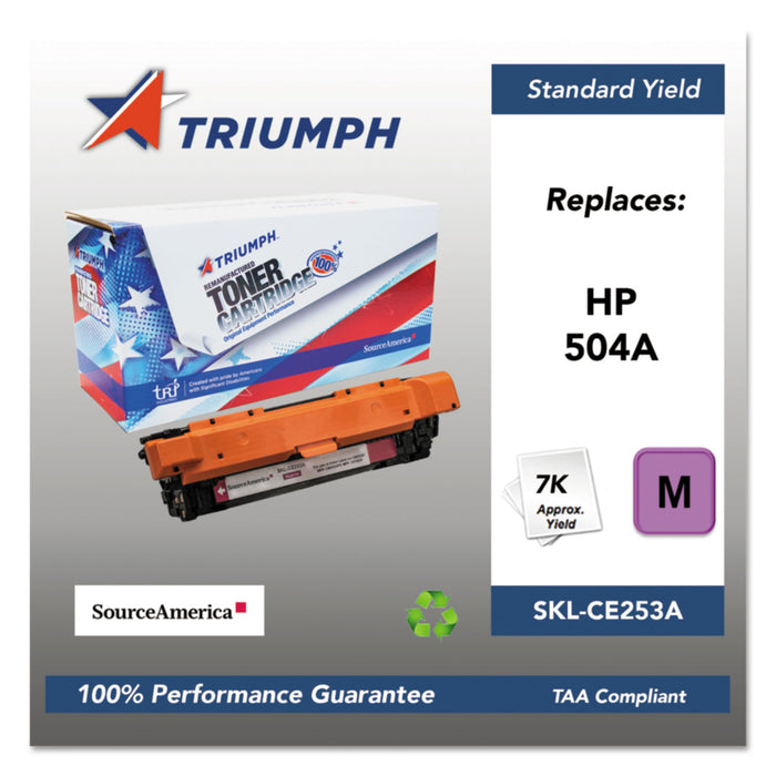 751000NSH0982 Remanufactured CE253A (504A) Toner, 7000 Page-Yield, Magenta