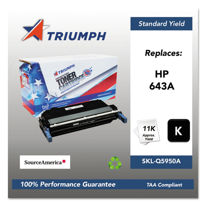 751000NSH0283 Remanufactured Q5950A (643A) Toner, 11000 Page-Yield, Black