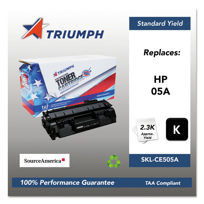751000NSH0966 Remanufactured CE505A (05A) Toner, 2300 Page-Yield, Black