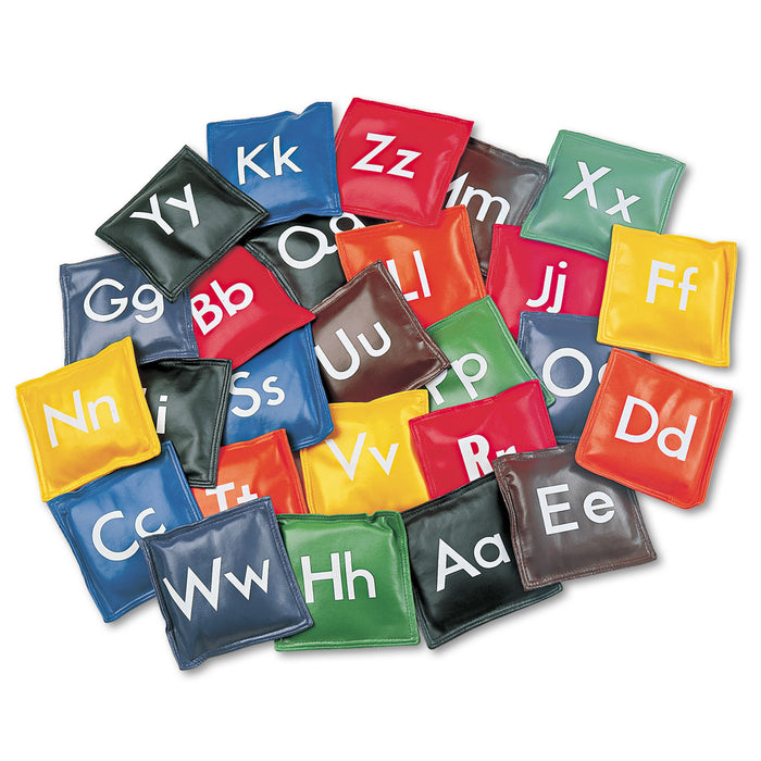 Alphabet Bean Bag Set, Vinyl, Assorted Colors, 26/Set