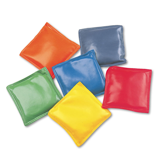 Bean Bag Set, Vinyl, 4", Assorted Colors, Dozen