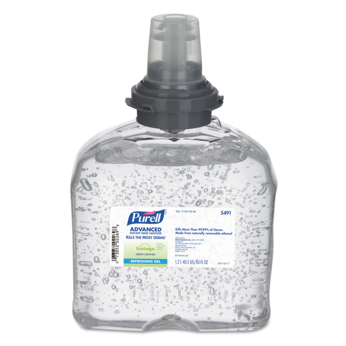 Green Certified TFX Refill Advanced Gel Hand Sanitizer, 1200 mL