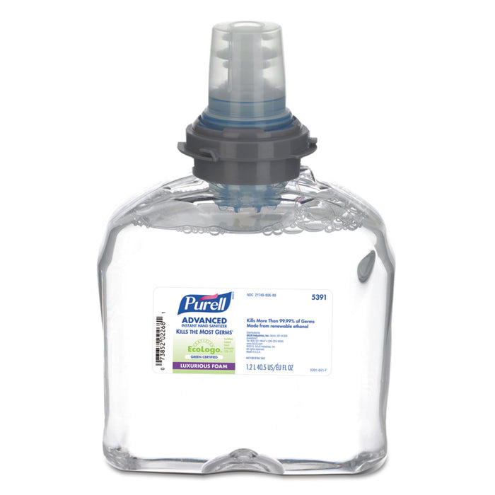 Green Certified TFX Refill Advanced Foam Hand Sanitizer, 1200 ml, Clear