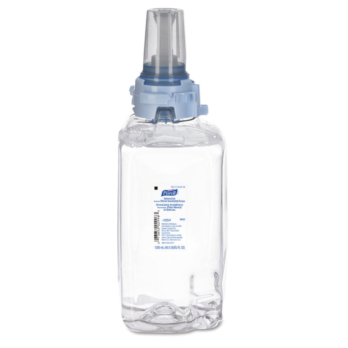 Advanced Foam Hand Sanitizer, ADX-12, 1200 mL Refill, Clear, 3/Carton