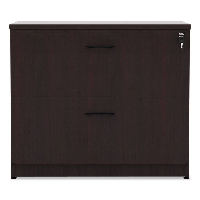 Alera Valencia Series Two Drawer Lateral File, 34w x 22.75d x 29.5h, Mahogany