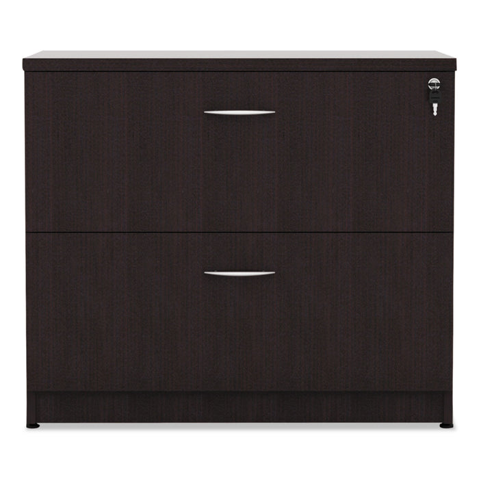 Alera Valencia Series Two Drawer Lateral File, 34w x 22.75d x 29.5h, Espresso