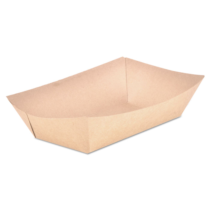 Food Trays, Paperboard, Brown Kraft, 5-Lb Capacity, 500/Carton