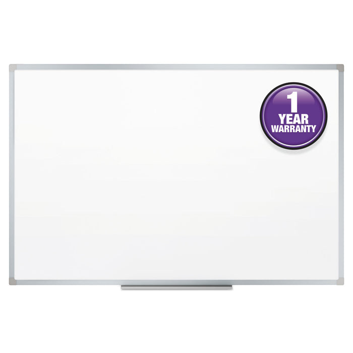 Dry-Erase Board, Melamine Surface, 36 x 24, Silver Aluminum Frame