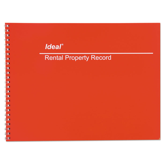 Rental Property Record Book, 8 1/2 x 11, 60-Page Wirebound Book