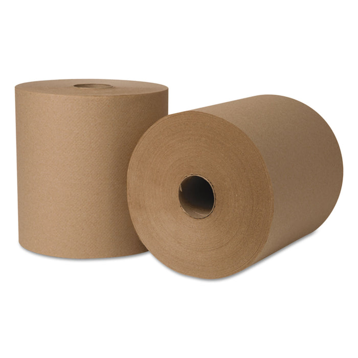 Boardwalk Green Xtra Roll Towels,1-Ply,8" x 800 ft, Natural, 330 Rolls/55 Cartons/Pallet