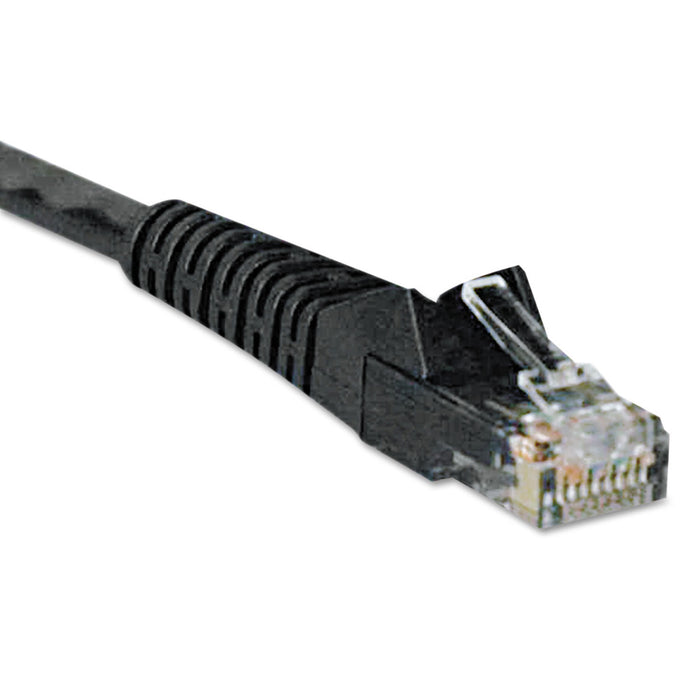 Cat6 Gigabit Snagless Molded Patch Cable, RJ45 (M/M), 25 ft., Black