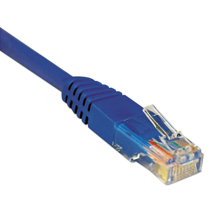 Cat5e 350MHz Molded Patch Cable, RJ45 (M/M), 14 ft., Blue