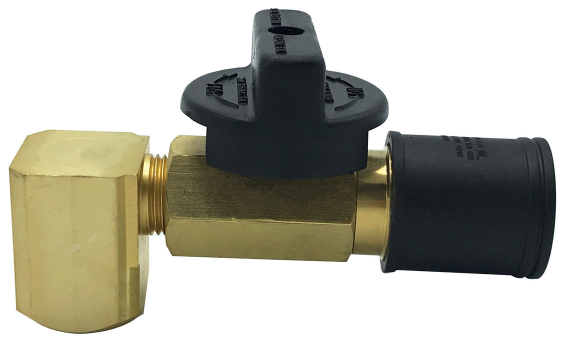 Quick-Connect Shut Off Valve 3/8" Quick-Connect X 1/2" FIP