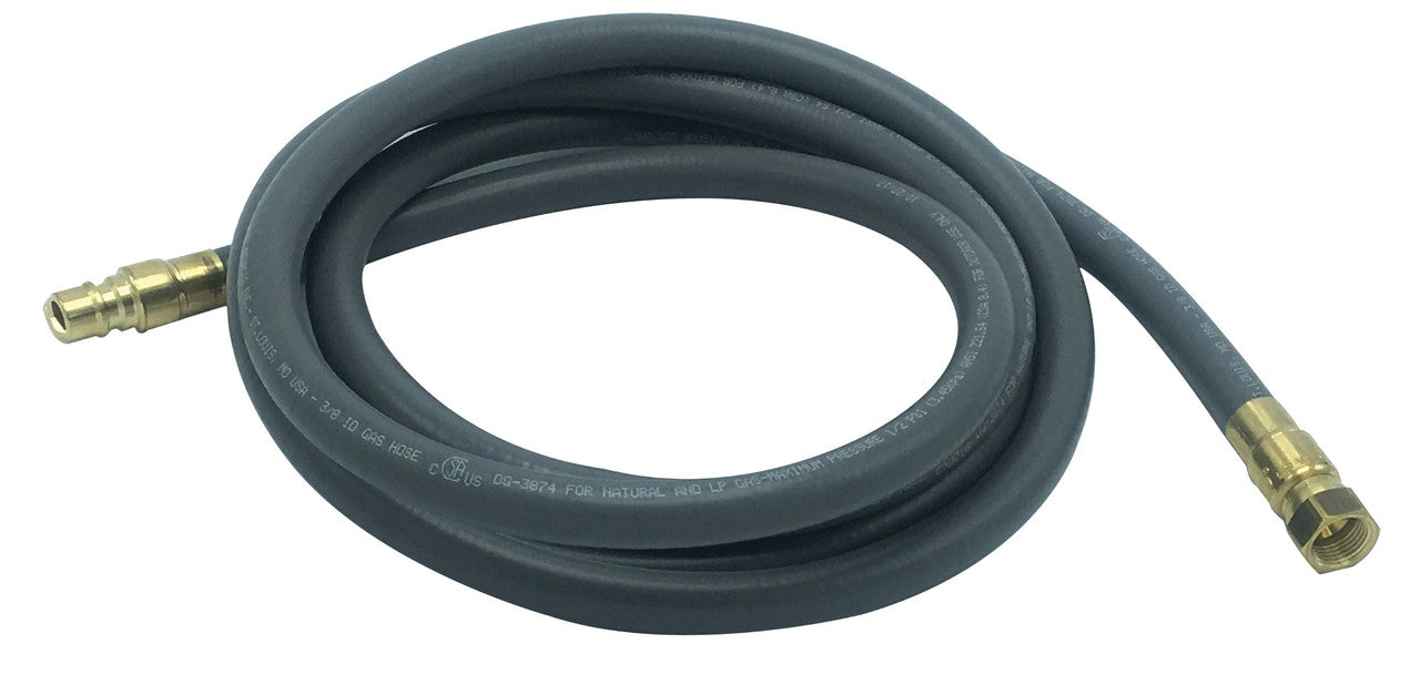 3/8" X 3/8" X 10 Foot Quick Connect Gas Hose