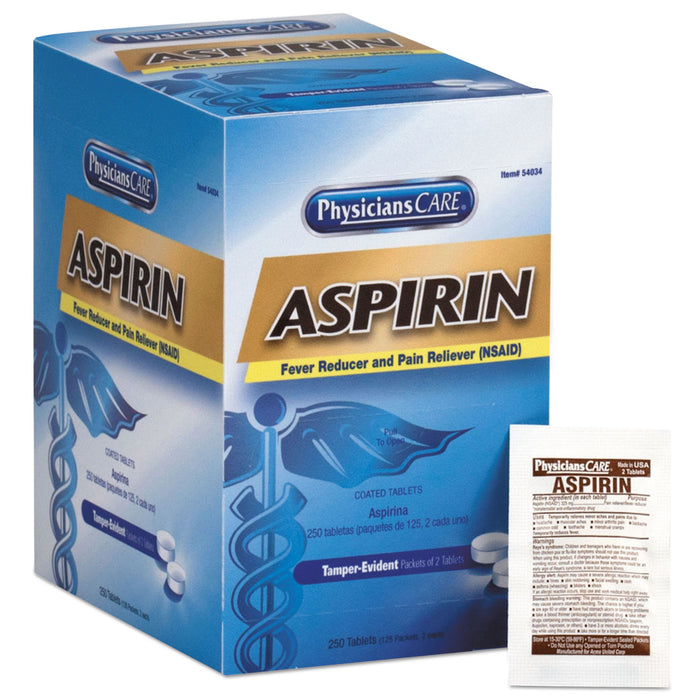 Aspirin Tablets, 250 Doses per box