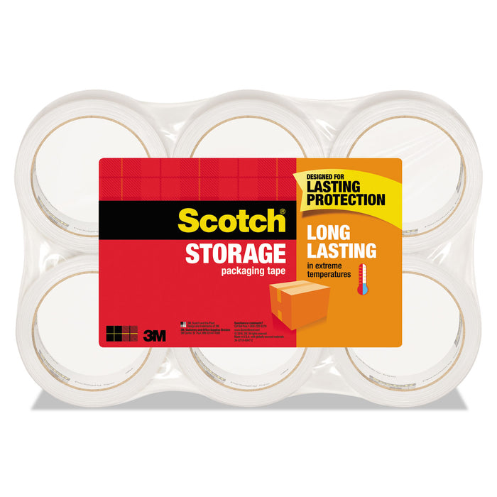 Storage Tape, 3" Core, 1.88" x 54.6 yds, Clear, 6/Pack