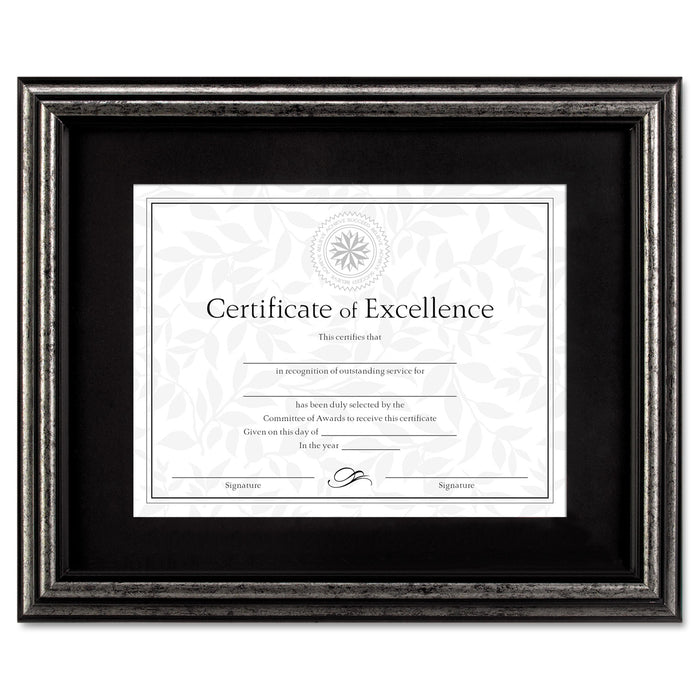 Document Frame, Desk/Wall, Wood, 11 x 14, Antique Charcoal Brushed Finish