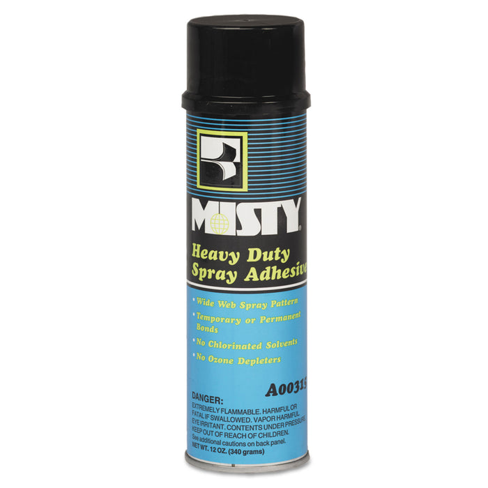 Heavy-Duty Adhesive Spray, 12 oz, Dries Clear