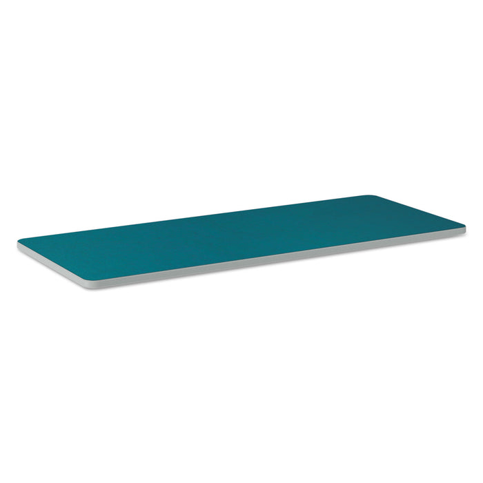 Build Rectangle Shape Table Top, 60w x 24d, Blue Agave
