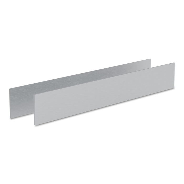 Medina Series Conference Table Modesty Panels, 82 1/2 x 5/8 x 11 4/5, Gray Steel