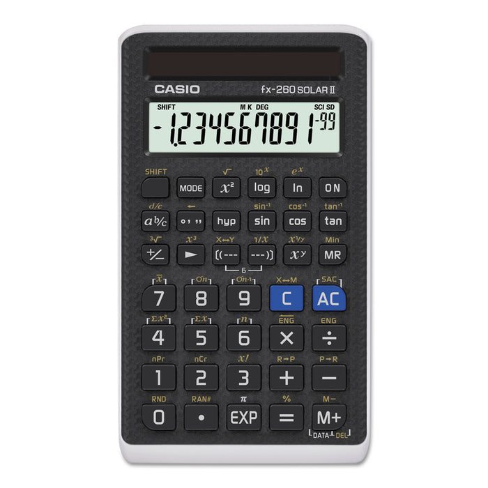 FX-260 Solar All-Purpose Scientific Calculator, 12-Digit LCD