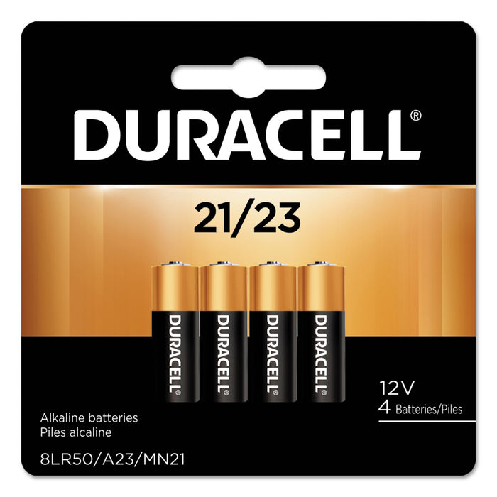 Specialty Alkaline Battery, 21/23, 12V, 4/Pack