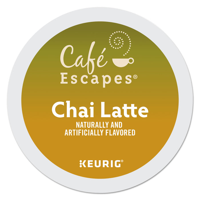 Café Escapes Chai Latte K-Cups, 96/Carton