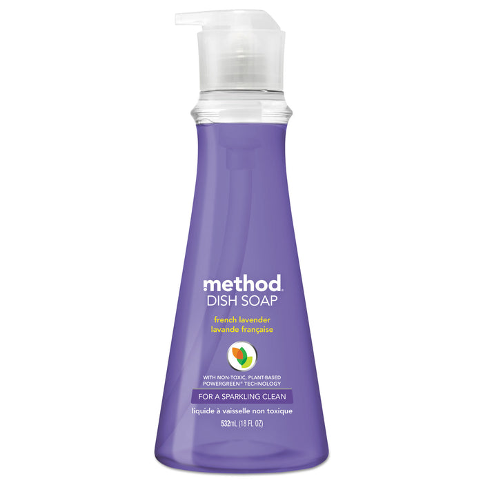 Dish Soap Pump, French Lavender Scent, 18 oz Pump Bottle, 6/Carton