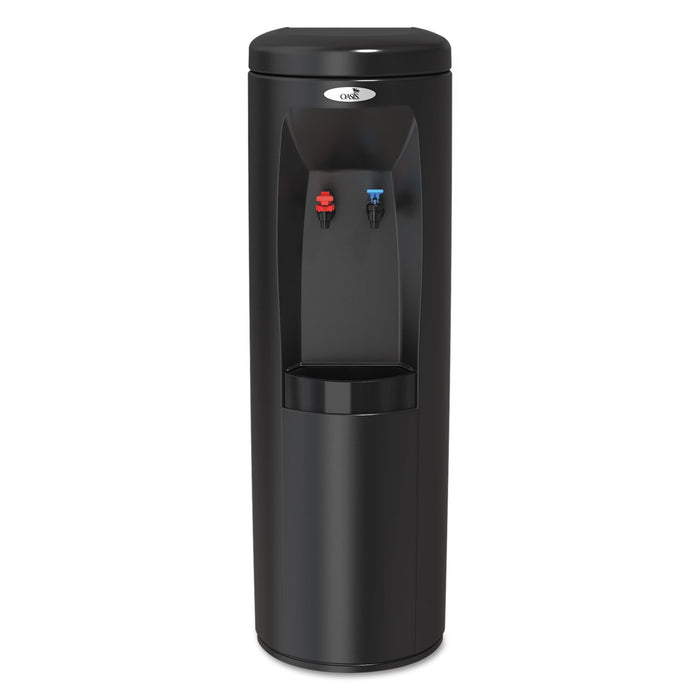 Atlantis Floorstand Hot N Cold Water Cooler, 177 oz/Cold Water per Hour; 270 oz/Hot Water per Hour, Black