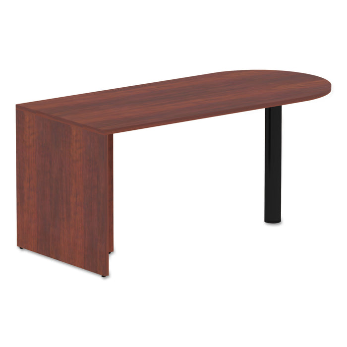 Alera Valencia Series D-Top Desk, 65w x 29.5d x 29.5h, Medium Cherry