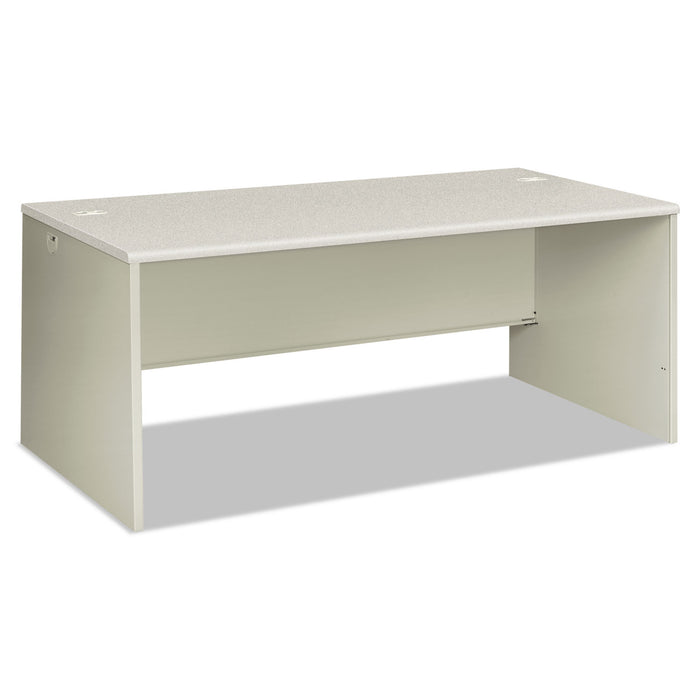 38000 Series Desk Shell, 72w x 36d x 30h, Silver Mesh/Light Gray