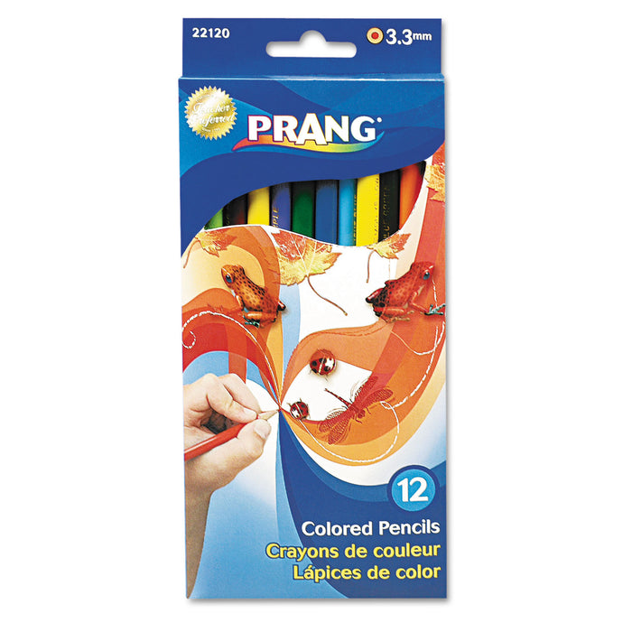 Colored Pencil Sets, 3.3 mm, 2B (#1), Assorted Lead/Barrel Colors, Dozen