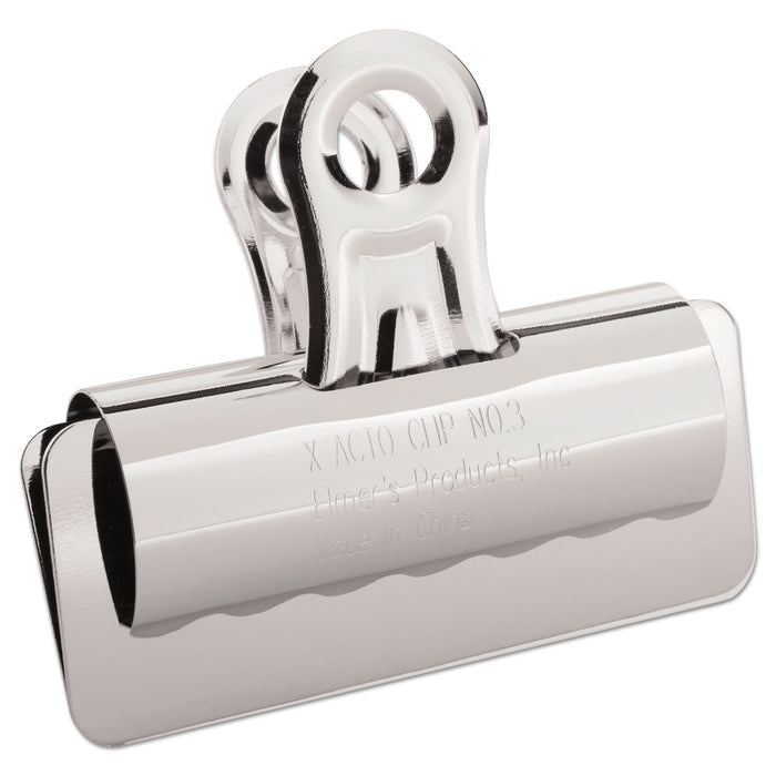 Bulldog Clips, Large, Nickel-Plated, 12/Box