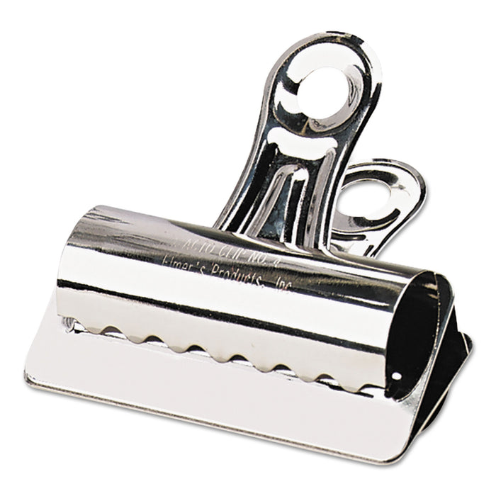 Bulldog Clips, Jumbo, Nickel-Plated, 12/Box