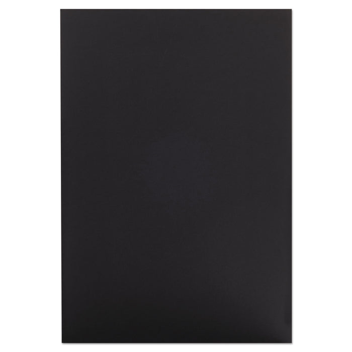 CFC-Free Polystyrene Foam Board, 20 x 30, Black Surface and Core, 10/Carton