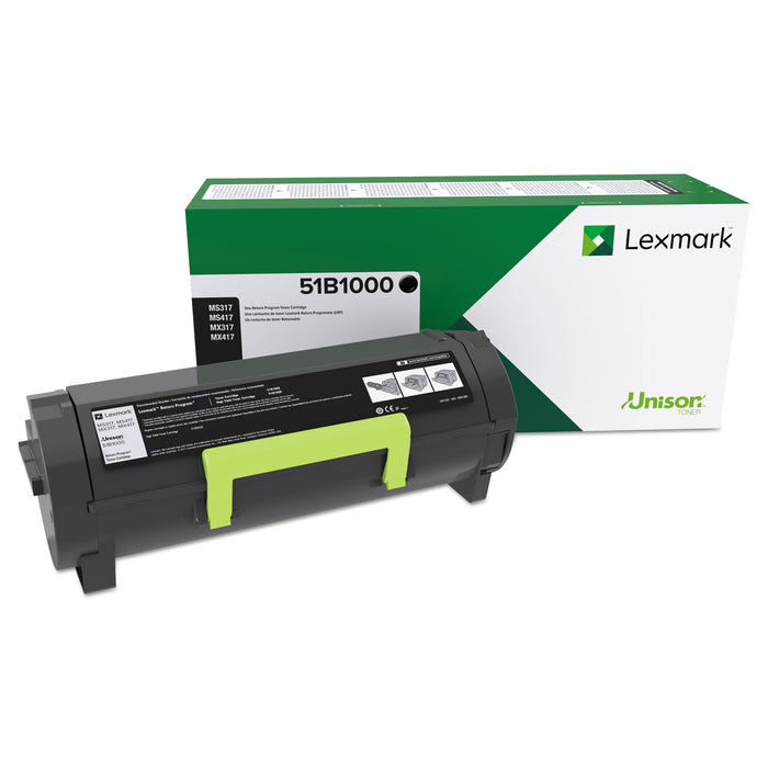 51B1000 Unison Toner, 2500 Page-Yield, Black