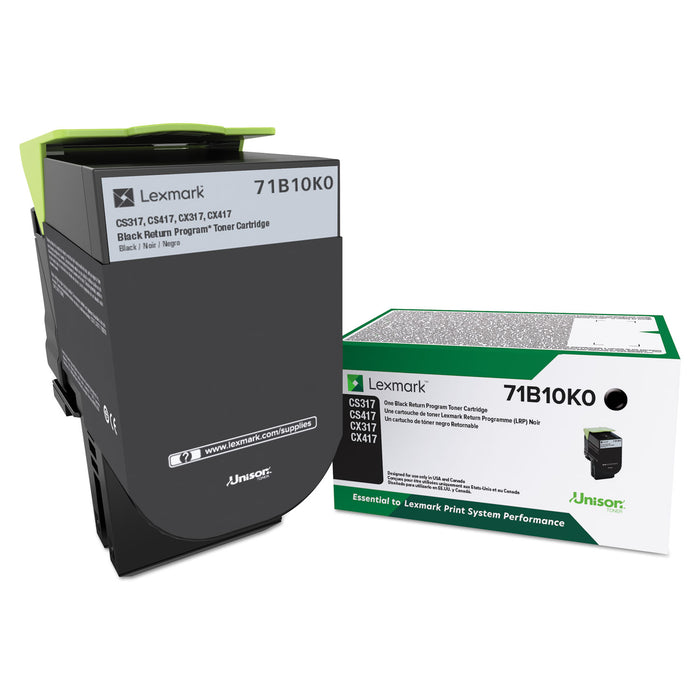 71B10K0 Unison Toner, 3000 Page-Yield, Black