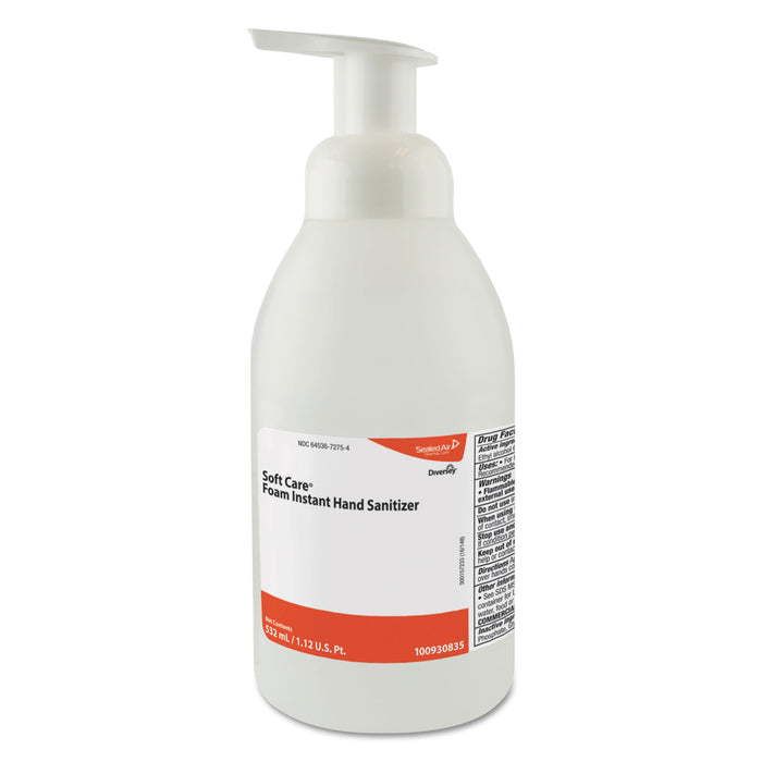 Soft Care Instant Foam Hand Sanitizer, 532 mL Pump Bottle, Clear,Alcohol,6/Carton