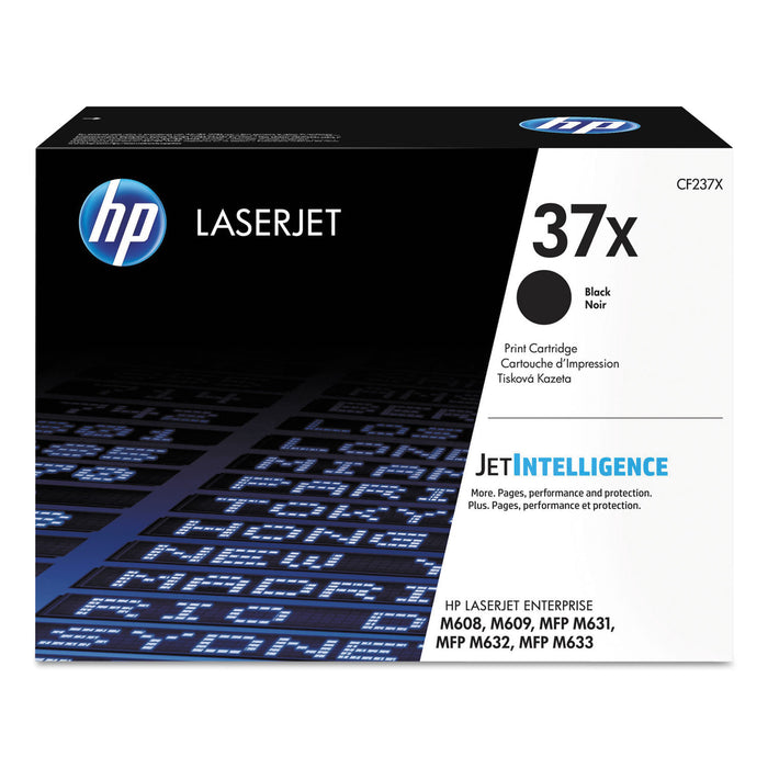 HP 37X, (CF237X) High Yield Black Original LaserJet Toner Cartridge