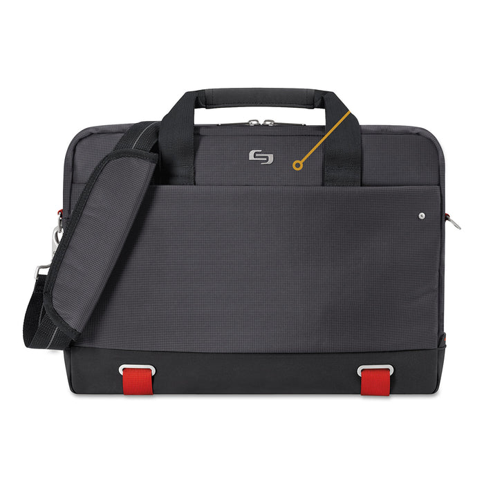 Envoy Brief, 18" x 2.5" x 13", Polyester, Black