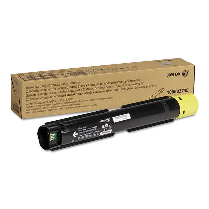 106R03738 Extra High-Yield Toner, 16500 Page-Yield, Yellow