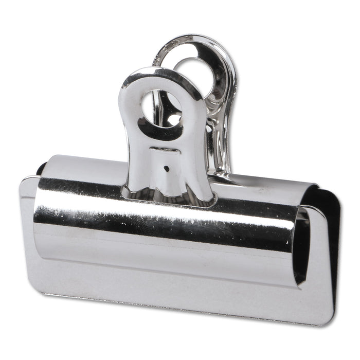 Bulldog Clips, Large, Nickel-Plated, 12/Pack