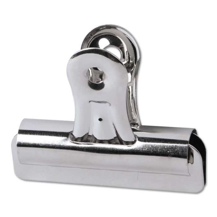 Bulldog Clips, Medium, Nickel-Plated, 36/Pack