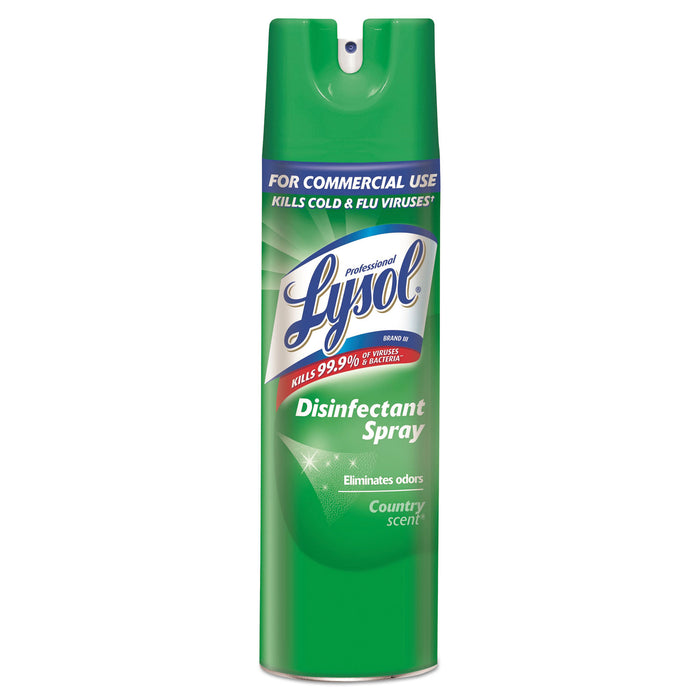 Disinfectant Spray, Country Scent, 19 oz Aerosol Can