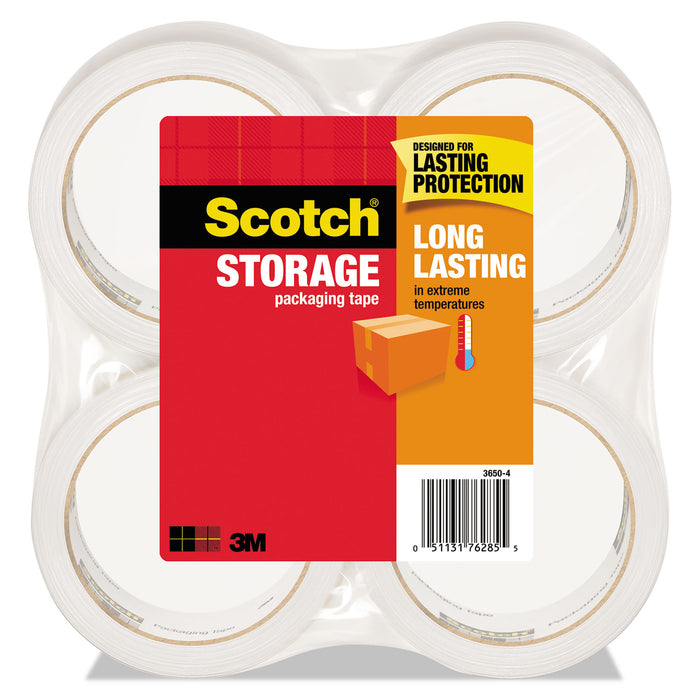 Storage Tape, 3" Core, 1.88" x 54.6 yds, Clear, 4/Pack