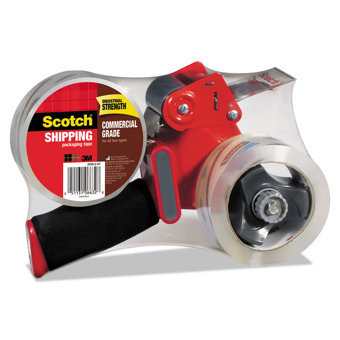 Packaging Tape Dispenser with 2 Rolls of Tape, 1.88" x 54.6yds