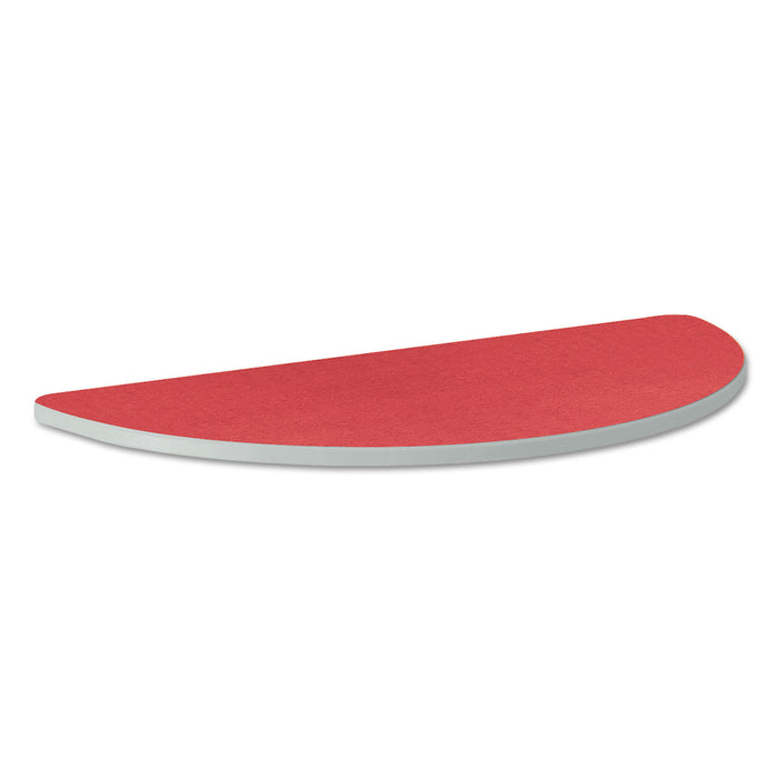 Build Half Round Shape Table Top, 60w x 30d, Pomegranate